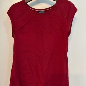 The Limited Burgundy Cap Sleeve Tee